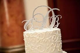 Winter Wedding Ideas That Sparkle Wedding Cake Toppers Cake Topper Wedding Monogram Wedding Cake Toppers Crystal