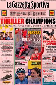 Le prime pagine dei quotidiani sportivi in edicola oggi, 21 settembre. Quotidiani Sportivi Le Prime Pagine Di Oggi