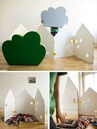 Diy Ma Maison Est En Carton Merci Ginette Deco Chambre Enfant Maison En Carton Deco Enfant