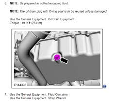 Follow the engine down to the lower pan and the drain plug is on the passenger side of the plan. 2014 Chevy Cruze Oil Drain Plug Torque Specs