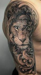 Tatuagem de leão: +90 inspirações que representam o rei da selva | Tatuagem masculina braço, Tatuagem masculina no ombro, Imagens de tatuagens