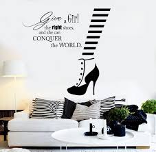 Vinyl Wall Decal Fashion Quote Shoe Shop Style Woman Stickers Unique Gift Ig4556 Fashion Quotes Fashion Quotes Shoes Vinyl Wall Decals