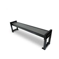 Garden benches typically come equipped with a nice strong back. Advantage Outdoor Products Site Furnishings More Modern Backless Bench