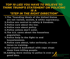 Top 10 Lies About Trump's Stance on Policing - Advancement Project