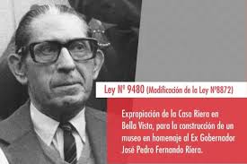 Avanza la iniciativa para expropiar la casa donde vivió el exgobernador  Fernando Riera