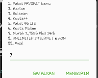 Hal ini karena, ketika waktu sudah habis, maka paket akan berhenti sendiri dan tidak perpanjang otomatis. Dial Paket Chat Kartu Tri 5000 Aktif 30 Hari Halaman