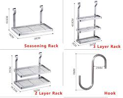 Our shelves, hooks and rails are hung in different ways, with some using suction cups. Stainless Steel Kitchen Rack Liahome