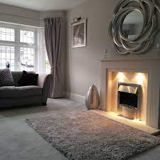 305 Likes 9 Comments Leanne My Pretty Redrow Home On Instagram Happy New Year To All Grey Carpet Living Room Grey Paint Living Room Home Living Room