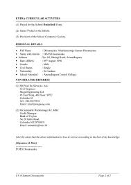 General cv format 1 cv format resume examples cv. Sinhala Biodata Format Shefalitayal