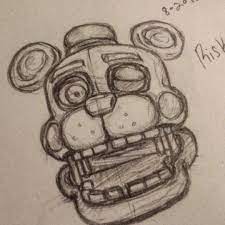Ppl Can Draw And There Is Me Who Can T Even Hold A Spoon Right Fnaf Drawings Fnaf Art Creepy Sketches