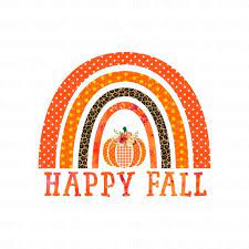 Happy Fall Rainbows Pnghalloween Sublimation Designs Etsy In 2021 Rainbow Png Printable Artwork Fall Wallpaper