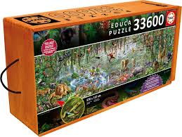 Amazon music stream millions of songs: Amazon Com Educa 33 600 Piece Wild Life Puzzle With Wheeled Wooden Carry Case Varios Toys Games Educa Puzzle Jigsaw Puzzles Difficult Jigsaw Puzzles