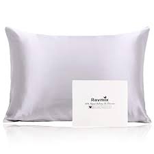 Silk pillows are good for preventing wrinkles and damage to hair :). Buy Ravmix Silk Pillowcase For Hair And Skin With Hidden Zipper Both Sides 21 Momme Natural Real 100 Mulberry Silk Pillow Case Standard Size 20 26 Inches 1pcs Silver Grey Online In Indonesia B078wpdg41