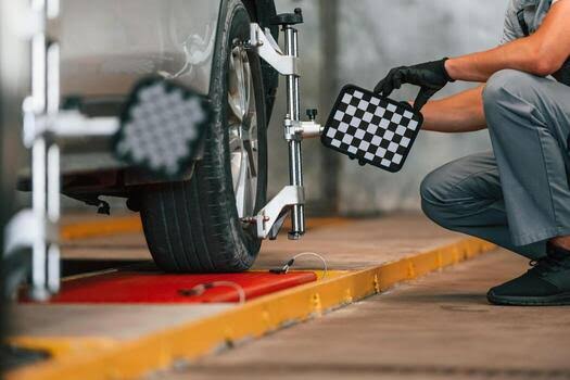 Wheel alignment and balancing service
