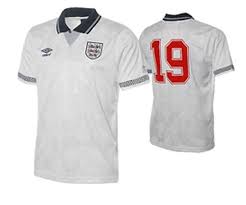 The world's biggest collection of football shirts. England 1990 World Cup Retro Football Shirt Gazza Toffs Camisas De Futebol Futebol Camisa