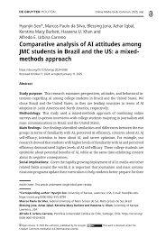 PDF) Comparative analysis of AI attitudes among JMC students in Brazil and  the US: a mixed-methods approach