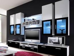 Wohnzimmer schrankwand rasfera mit led. Wohnwand Vitrine Wohnzimmer Schrankwand Mit 4 Hanger Lyra Top Neu