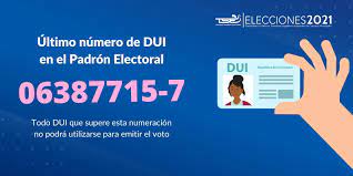 Te decimos a cuánto asciende el padrón electoral y la lista nominal de tamaulipas, de acuerdo con hasta el corte del 31 de marzo de 2021, el padrón electoral de tamaulipas es de 2 millones 773 mil. Tse El Salvador A Twitter Elecciones2021 El Ultimo Numero De Dui En El Padron Electoral Es El 06387715 7 Importante Todo Dui Que Supere Esa Numeracion No Podra Utilizarse Para Emitir El
