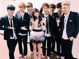 Bts Meet Up With Their Title Track Name Inspiration Taeyeon Backstage At Music Bank Bts V Girlfriend Girls Generation Taeyeon