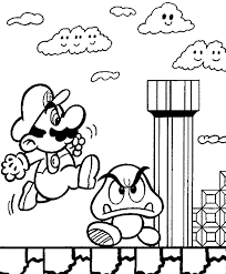 Malvorlage Mario Bros Coloring And Malvorlagan
