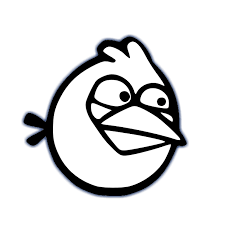 Blue Bird Angry Birds Characters In Black And White Color Svg Files Bird Coloring Pages Coloring Pages Angry Birds Characters