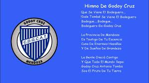 Todas las noticias del tomba. Himno De Club Deportivo Godoy Cruz Antonio Tomba Youtube