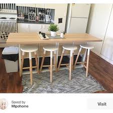 Les tables et chaises de bar donnent une nouvelle dimension aux repas. Jules Yap On Instagram Mylittleplaceofhome Hacks A Kitchen Island From The Kallax Idee Deco Ikea Salle A Manger Cuisine Cuisines Deco