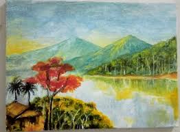 Seni lukis berfungsi sebagai menuangkan perasaan dan sarana komunikasi serta untuk kepentingan beberapa pihak. 10 Contoh Gambar Pemandangan Alam Mudah Digambar