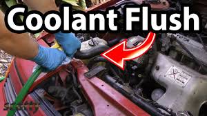 flush a coolant system in your car