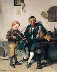 Die Musikstunde (The Music Lesson) reproduction by Marc Louis Benjamin  Vautier for sale