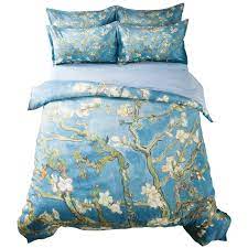 Acquista il tessile casa più bello in offerta speciale. Van Gogh Della Pittura A Olio Floreale Set Di Biancheria Da Letto Doppia Queen King Size Biancheria Da Letto Copripiumino Rami Di Un Mandorlo In Fiore Bedding Sets Aliexpress