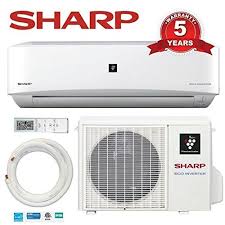 9000 Btu Sharp 22 Seer Ductless Mini Split Dc Inverter Air Conditioner Heat Pump System 208 230 Volt With Free L Heat Pump System Ductless Mini Split Ductless