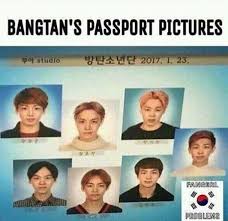 Pin Oleh L I Z Z I E Di Bts Group Photos Foto Paspor Momen Lucu Lucu