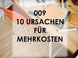 009 – 10 Ursachen für Mehrkosten beim Eigenheim – bauherr-werden.de