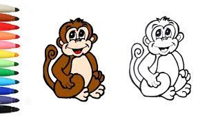 Comment Dessiner Un Singe Facile Pour Les Enfants Dessins Faciles Youtube