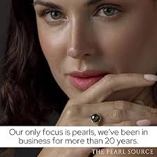 Amazon.com: The Pearl Source 14K Gold 10-11mm Round Genuine Black Tahitian  South Sea Cultured Pearl & Diamond Ruby Ring for Women: Clothing, Shoes &  Jewelry