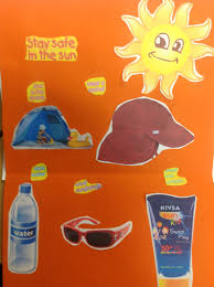 Choose a sun cream with an spf of at least 30 and at least four stars for uva protection for your little ones. Nhs Sun Safety Poster Hse Images Videos Gallery