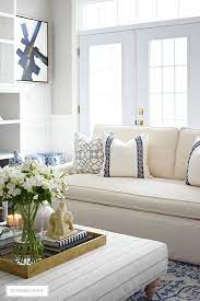Living Room Reveal With New White Sofas Living Room Reveal White Sofas White And Gold Decor