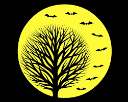 Printable Halloween Art 8x10 Full Moon And Bats Printable Halloween Art Halloween Printables Free Halloween Printables