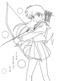 Coloring Special Pictures Everything Inuyasha Magazine Hotdog Hu Inuyasha Line Art Drawings Coloring Books