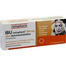 Ibu Ratiopharm 200 Mg Akut Schmerztabletten Mit Ibuprofen 10st