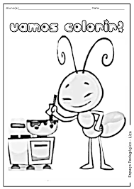D veio a formiguinha e subiu no meu pé. Desenho Da Galinha Pintadinha 1