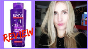 Shimmer lights conditioning shampoo for blonde & silver sku: L Oreal Purple Shampoo Review The Best Drugstore Purple Shampoo For Toning Blonde Brassy Hair Youtube