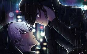 Desktop Wallpaper Ken Kaneki Touka Kirishima Anime Tokyo Ghoul Rain Hd Image Picture Background 11a70d