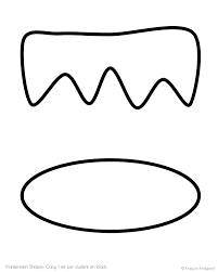 Click through to get your free printable and play today! Halloween Frankenstein Arts And Crafts For Kindergarten Math Activity With Shapes