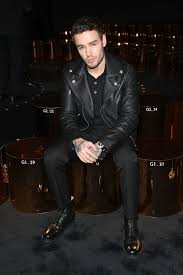 Liam Payne Attends The Versace Show At Milan Fashion Week Liam Payne Brown Leather Jacket Men Leather Jacket