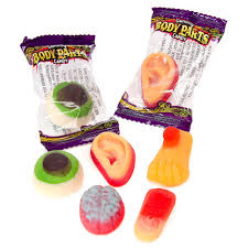 Gummy Body Parts Candy 55 Piece Bag Candy Warehouse