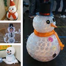 Avec une lampe led colorée cachée à matériel nécessaire: Bonhomme De Neige Sur Les Tasses Combien De Tasses Vous Avez Besoin Comment Faire Un Bonhomme De Neige Avec Des Gobelets En Plastique De Vos Propres Mains Instructions Etape Par Etape