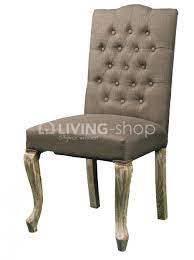 taupe landelijke eetkamerstoel met knopen eetkamerstoelen stoelen meubels
