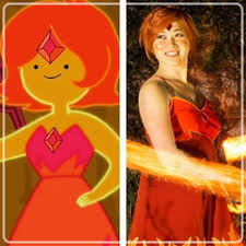 Finn, the main character of the animated series. Ellie Moonjelly As Flame Princess Adventure Time Ellie Loves Cosplay